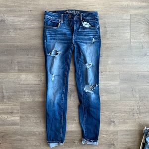 American Eagle ripped jeans
